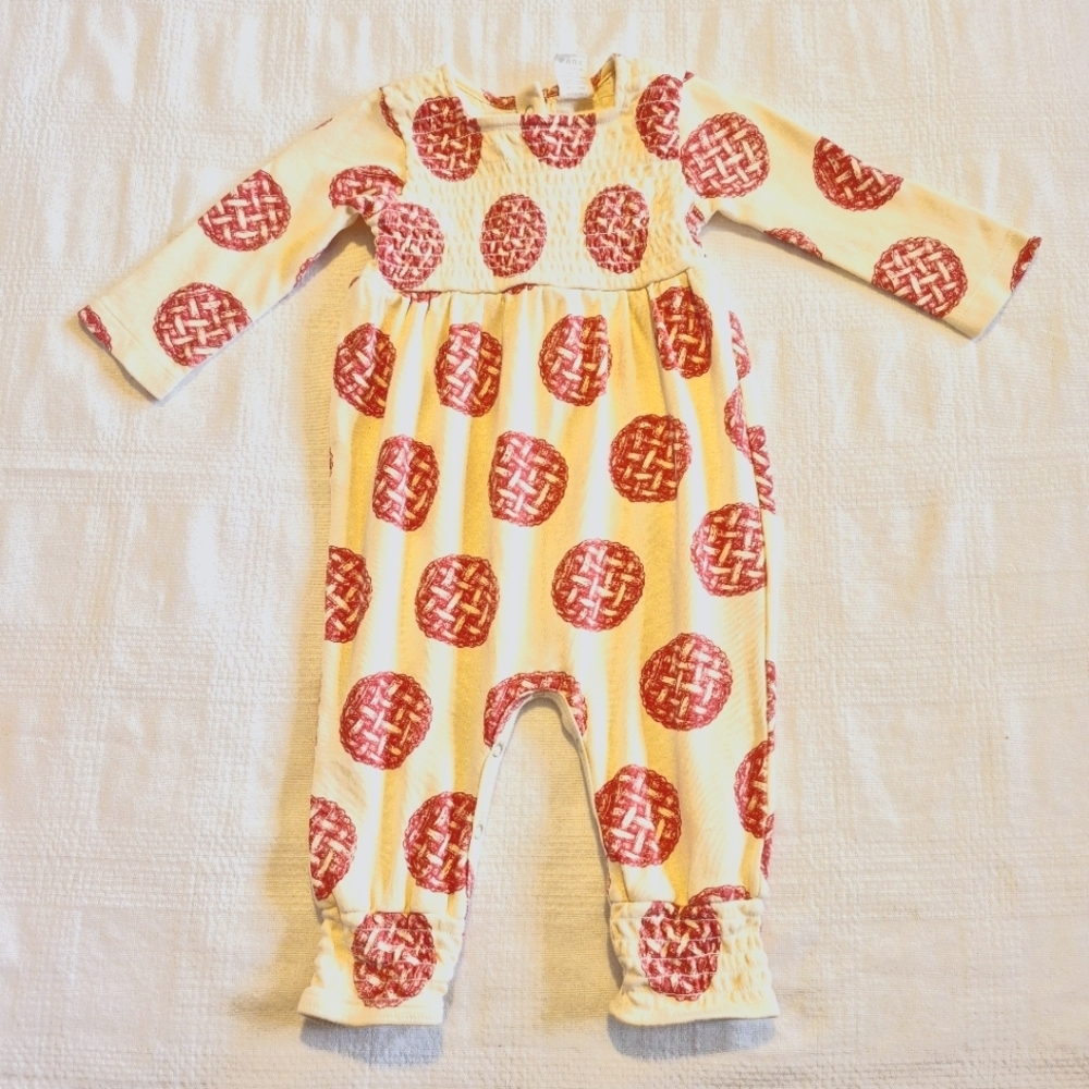 Kate Quinn girls 12-18 months Cherry Pie romper VGUC